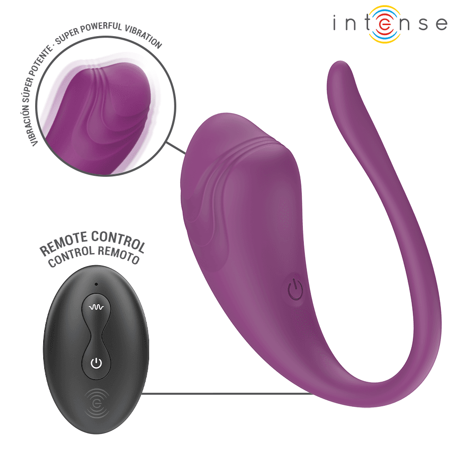 INTENSE - OLIVIA PURPLE VIBRATING EGG WITH REMOTE CONTROL thumb 3