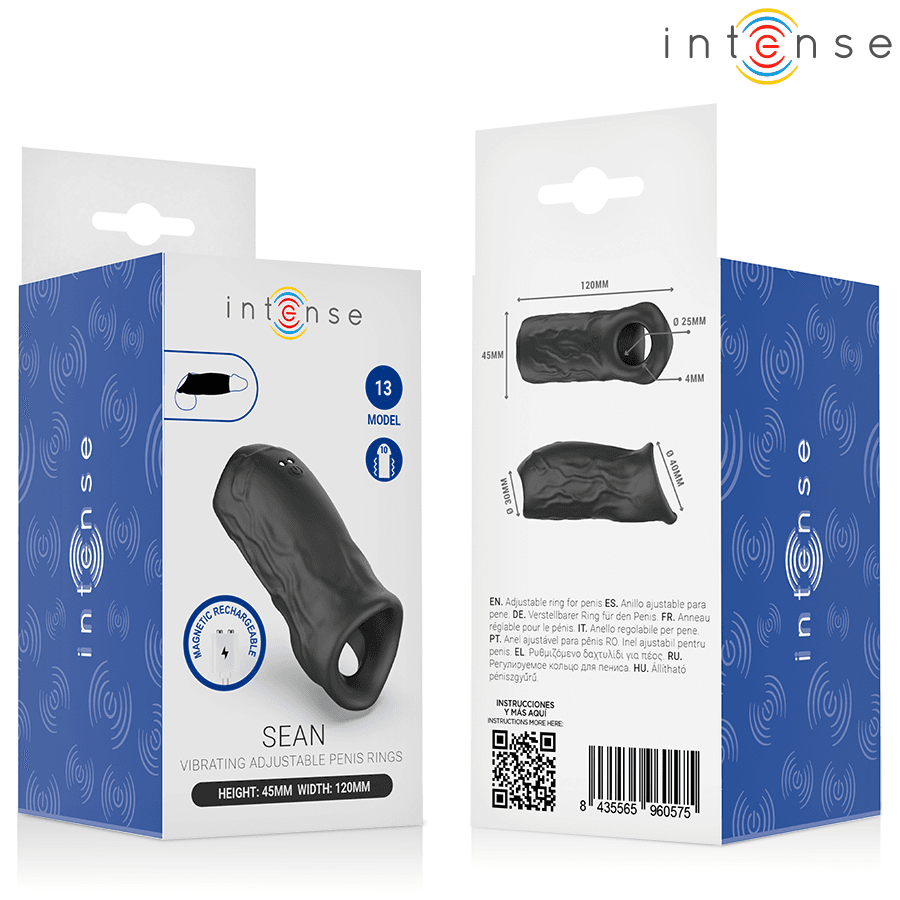 INTENSE - SEAN VIBRATING ADJUSTABLE PENIS RING MODEL 13 thumb 7