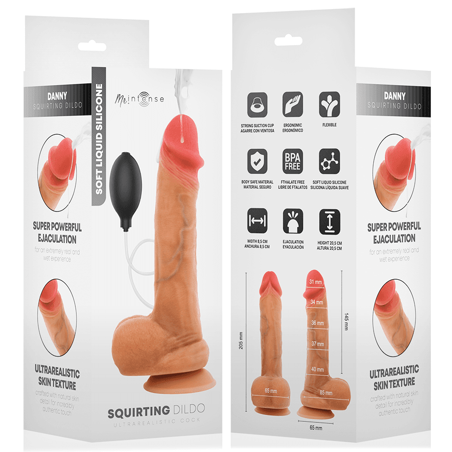 MR INTENSE - DANNY ULTRA-REALISTIC SQUIRTING COCK WITH TESTICLES 20.5 CM -Ø- 4 CM thumb 8