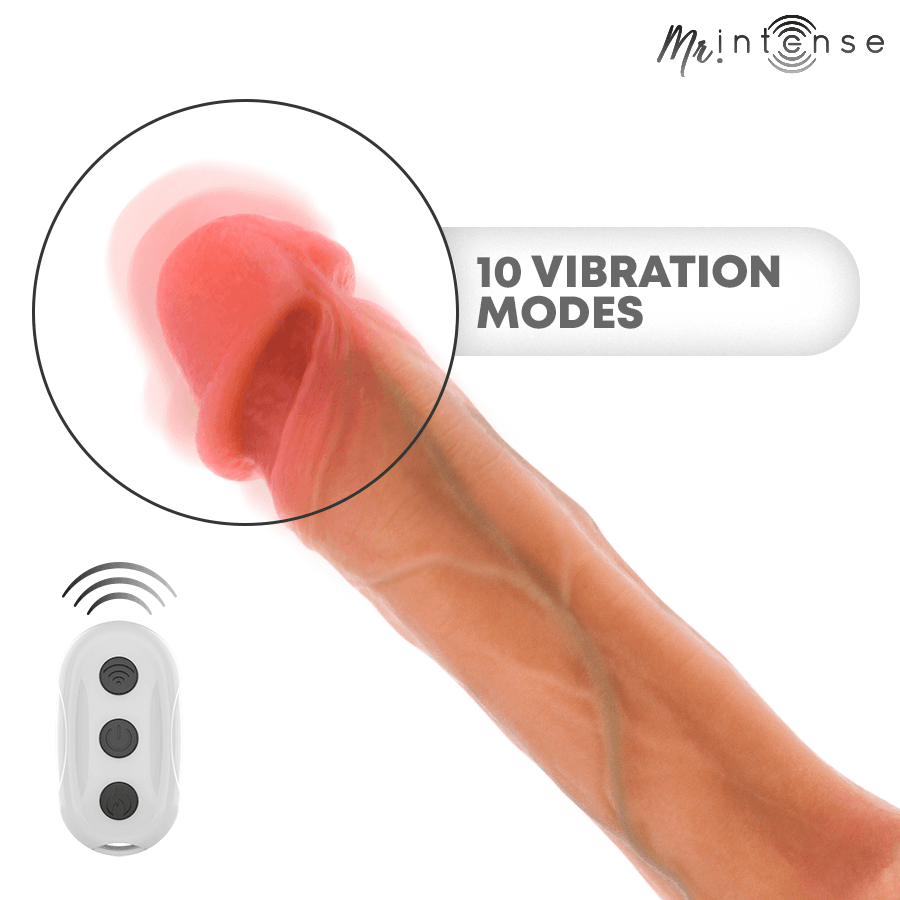 MR INTENSE - BRADLEY VIBRATOR DILDO WITH HEAT EFFECT AND REMOTE CONTROL 21 CM -Ø- 4.2 CM thumb 8