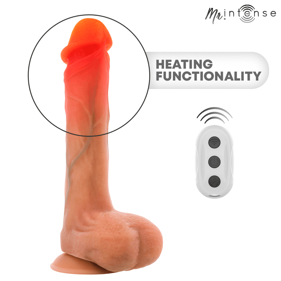 MR INTENSE - BRADLEY VIBRATOR DILDO WITH HEAT EFFECT AND REMOTE CONTROL 21 CM -Ø- 4.2 CM thumb 6