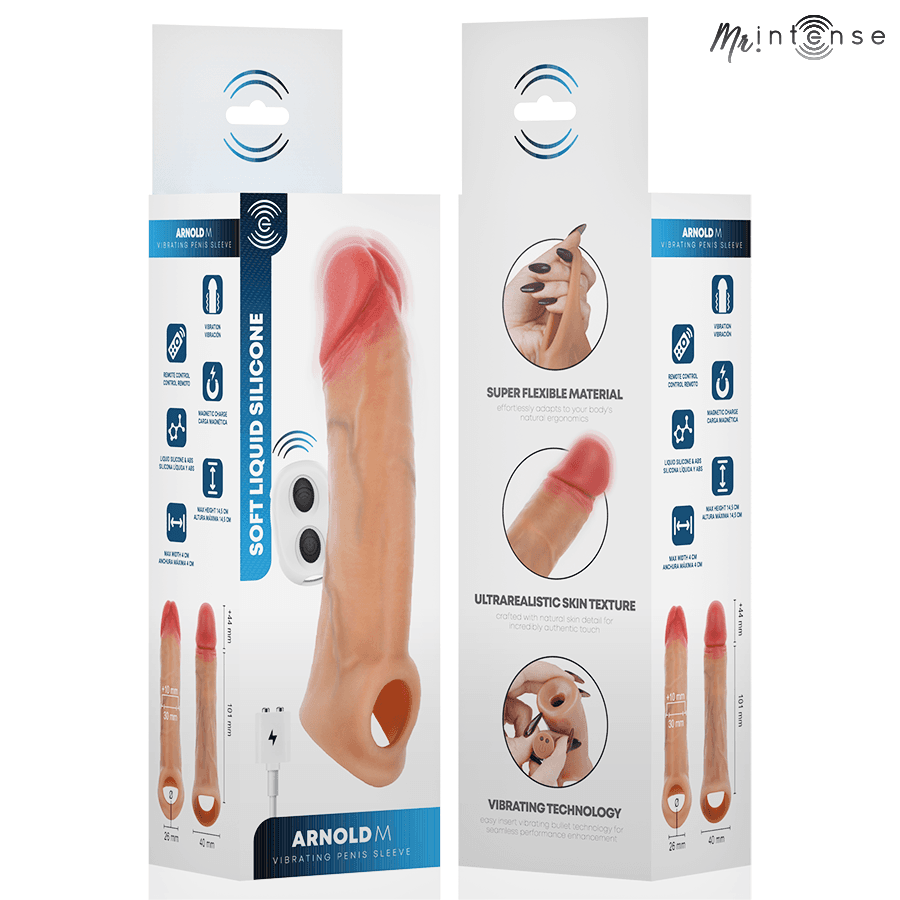 MR INTENSE - ARNOLD M ULTRA-REALISTIC VIBRATING PENIS SLEEVE 14.5 CM -Ø- 4 CM thumb 7