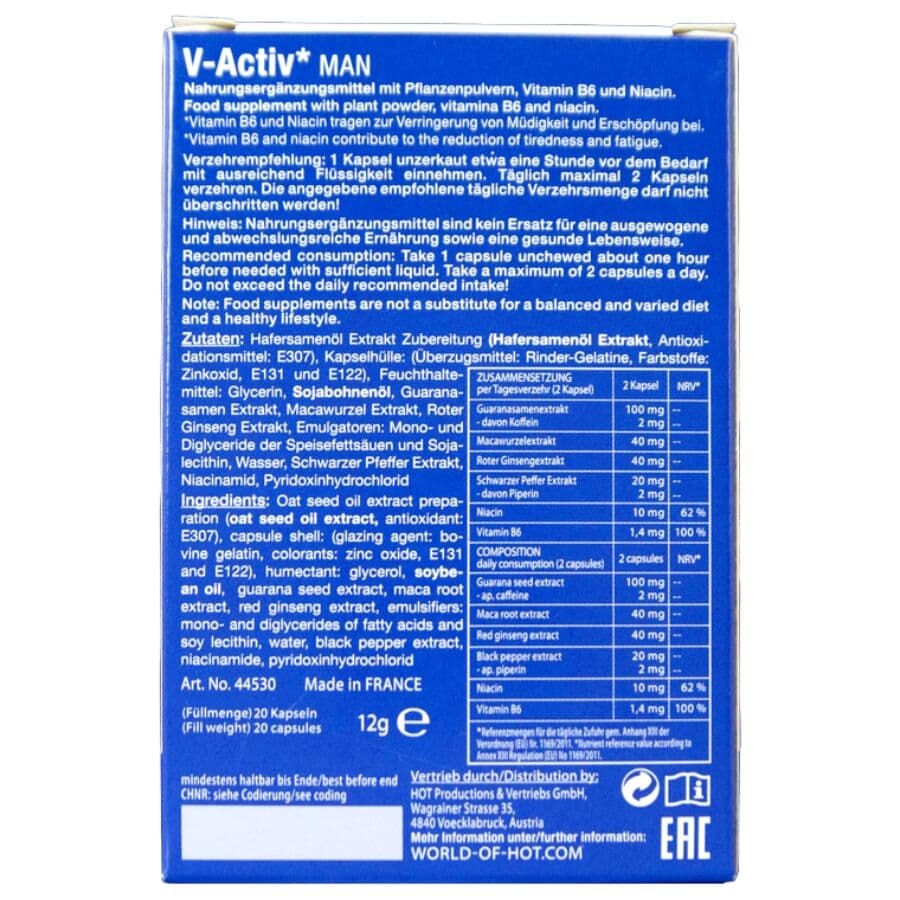 HOT - V-ACTIV CAPS MAN 20 UNITS thumb 4
