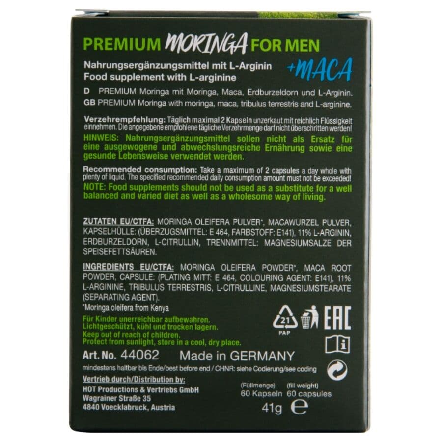 HOT - MORINGA MEN CAPS MAN 60 UNITS thumb 3