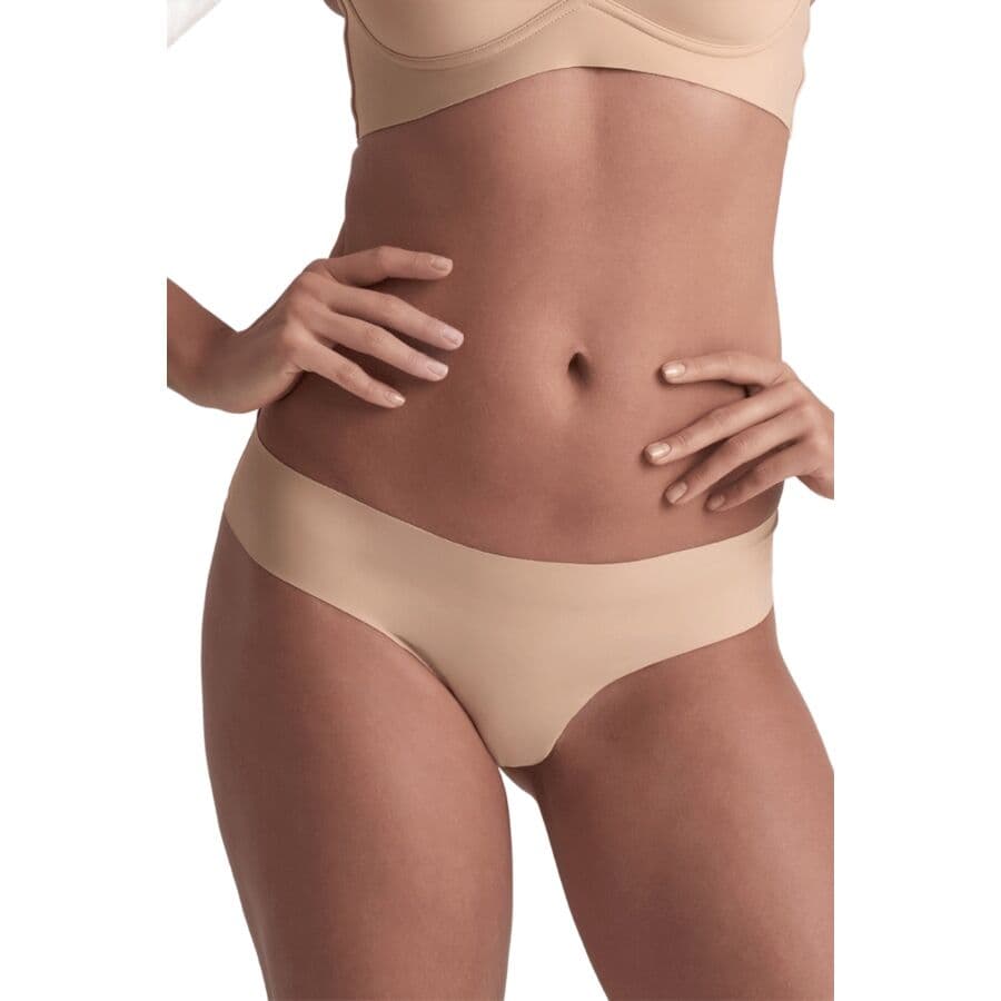 BYE-BRA - INVISIBLE THONG 2 PACK BEIGE & BLACK SIZE S thumb 2