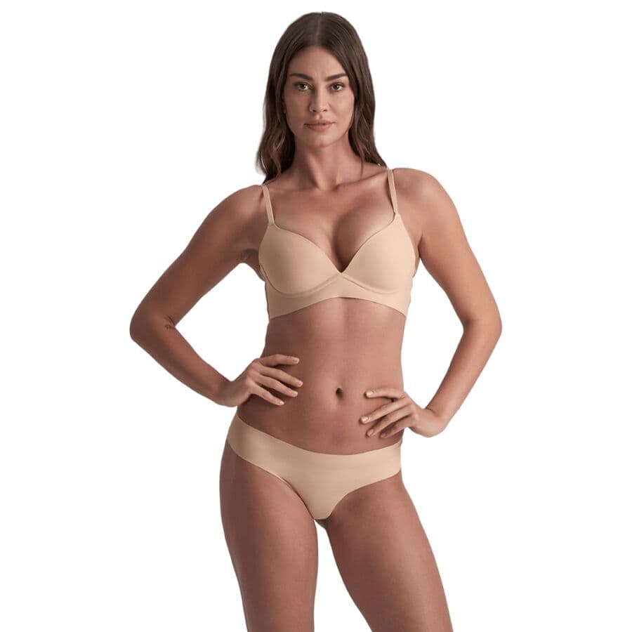 BYE-BRA - INVISIBLE THONG 2 PACK BEIGE & BLACK SIZE S thumb 4