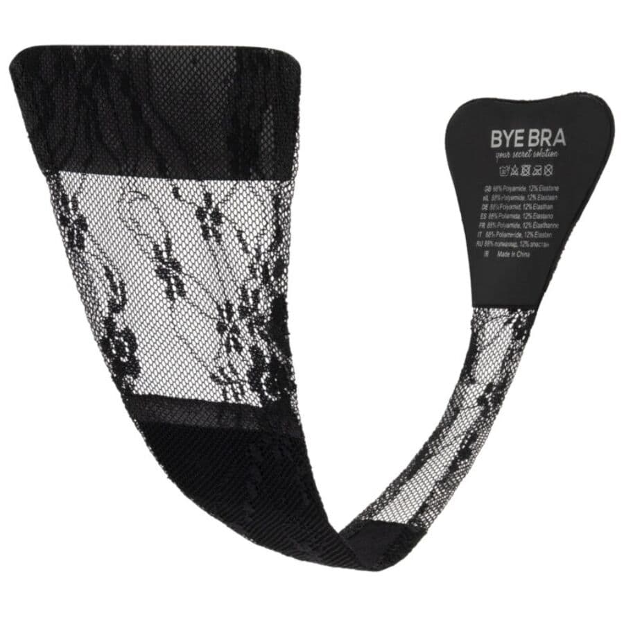 BYE-BRA - ADHESIVE THONG LACE BLACK ONE SIZE