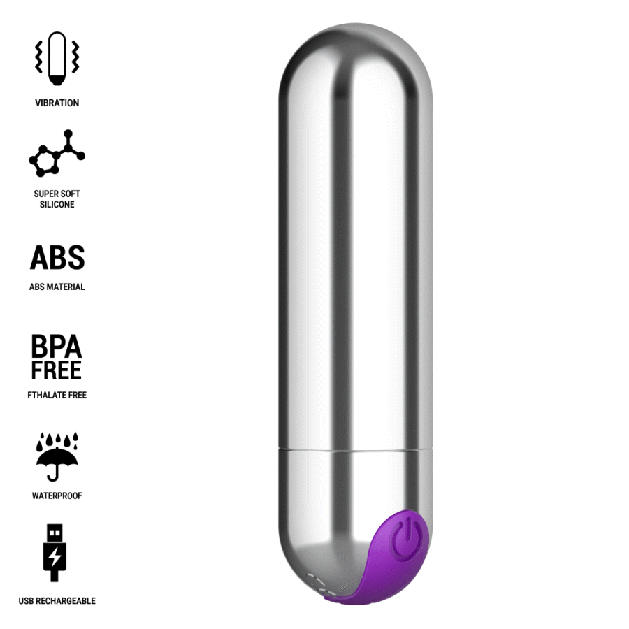 INTENSE - KAREN MINI RECHARGEABLE VIBRATING BULLET SILVER thumb 2