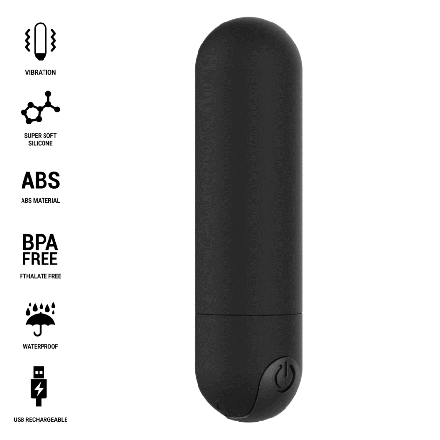 INTENSE - KAREN MINI RECHARGEABLE VIBRATING BULLET BLACK thumb 2