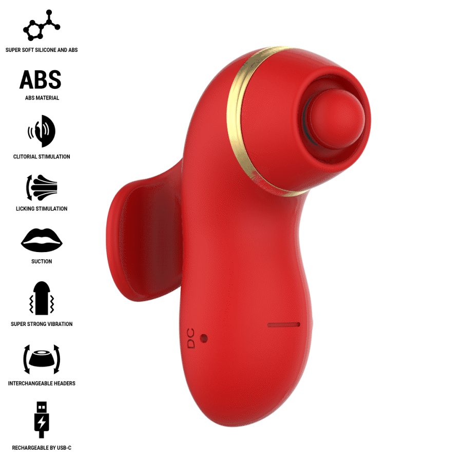 INTENSE - PATTY STIMULATOR WITH 4 HEADS, SUCTION, TAPPING, TICKLING AND LICKING thumb 2
