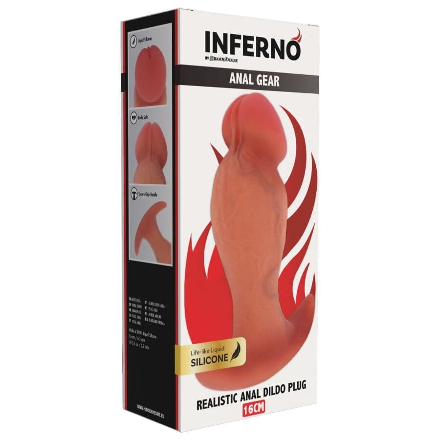 HIDDEN DESIRE - INFERNO REALISTIC BUTTPLUG 16 CM thumb 6