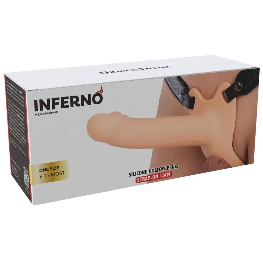 HIDDEN DESIRE - INFERNO PENIS SLEEVE STRAP-ON SILICONE 18 CM thumb 6
