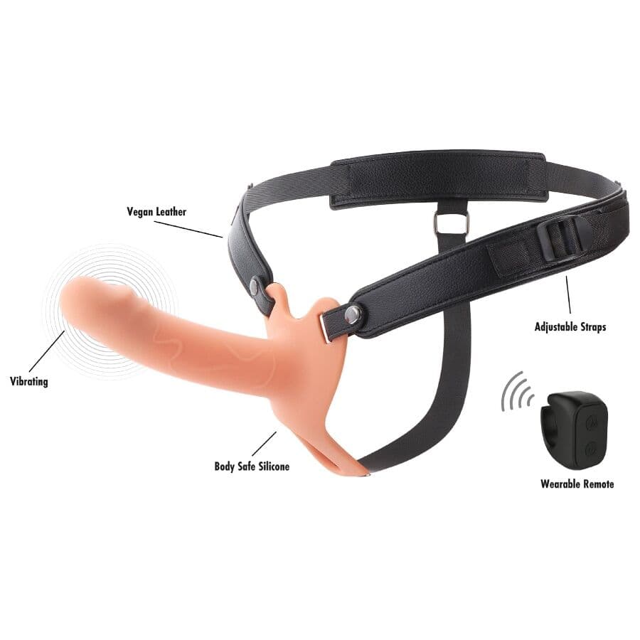 HIDDEN DESIRE - INFERNO VIBRATING PENIS SLEEVE STRAP-ON  16 CM thumb 3