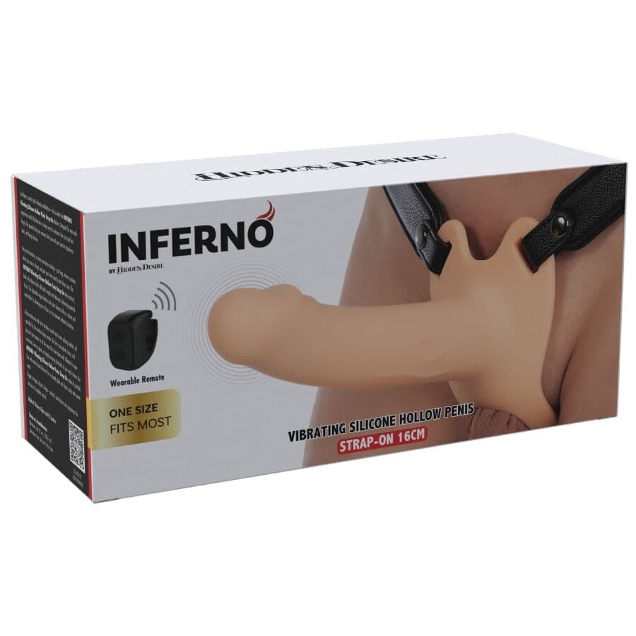 HIDDEN DESIRE - INFERNO VIBRATING PENIS SLEEVE STRAP-ON  16 CM thumb 11