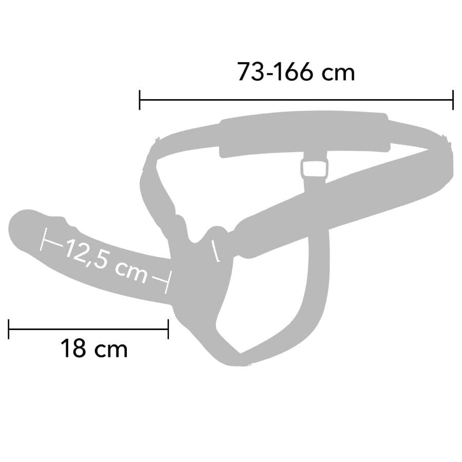 HIDDEN DESIRE - INFERNO VIBRATING PENIS SLEEVE STRAP-ON 18 CM thumb 2