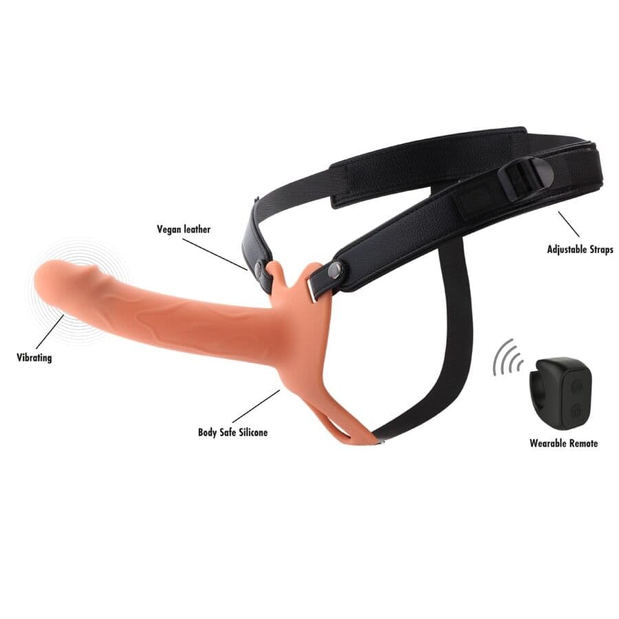 HIDDEN DESIRE - INFERNO VIBRATING PENIS SLEEVE STRAP-ON 18 CM thumb 3