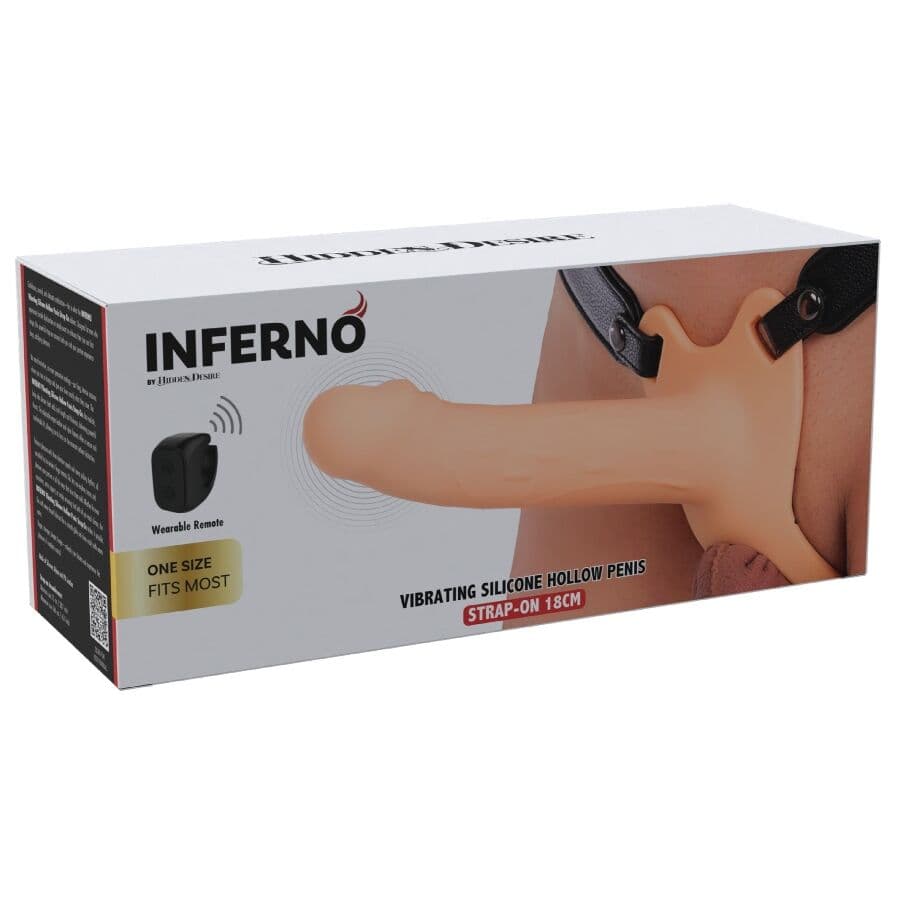 HIDDEN DESIRE - INFERNO VIBRATING PENIS SLEEVE STRAP-ON 18 CM thumb 8