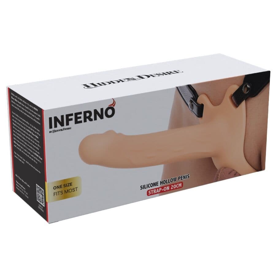 HIDDEN DESIRE - INFERNO PENIS SLEEVE STRAP-ON 20 CM thumb 6