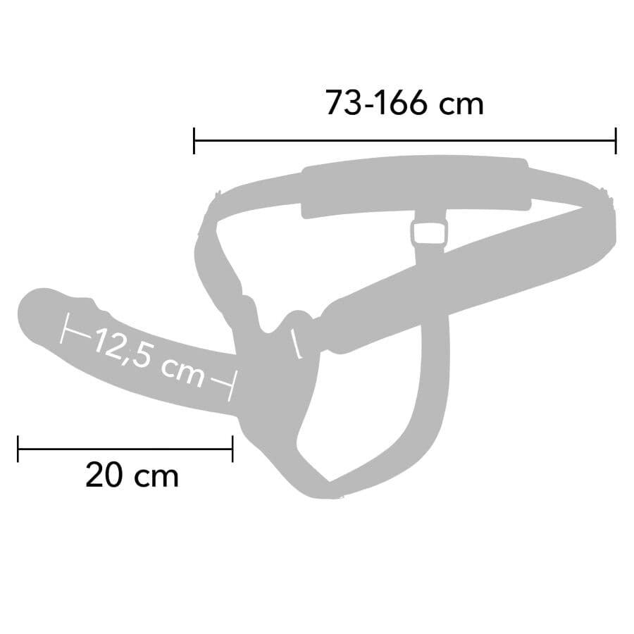 HIDDEN DESIRE - INFERNO PENIS SLEEVE STRAP-ON 20 CM thumb 2