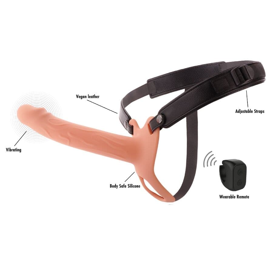 HIDDEN DESIRE - INFERNO VIBRATING PENIS SLEEVE STRAP-ON 20 CM thumb 3