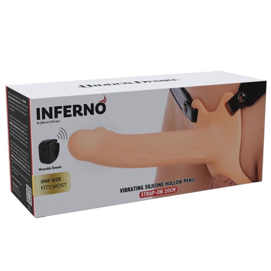 HIDDEN DESIRE - INFERNO VIBRATING PENIS SLEEVE STRAP-ON 20 CM thumb 7
