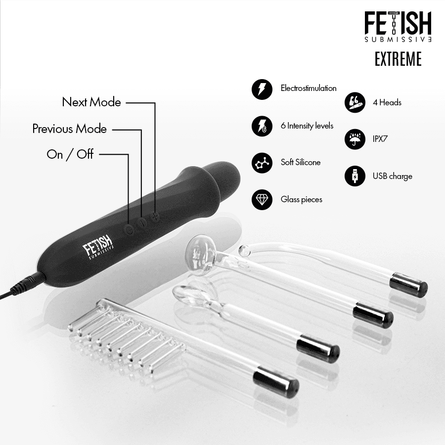 FETISH SUBMISSIVE - HIGH FREQUENCY ELECTROSTIMULATION WAND thumb 4