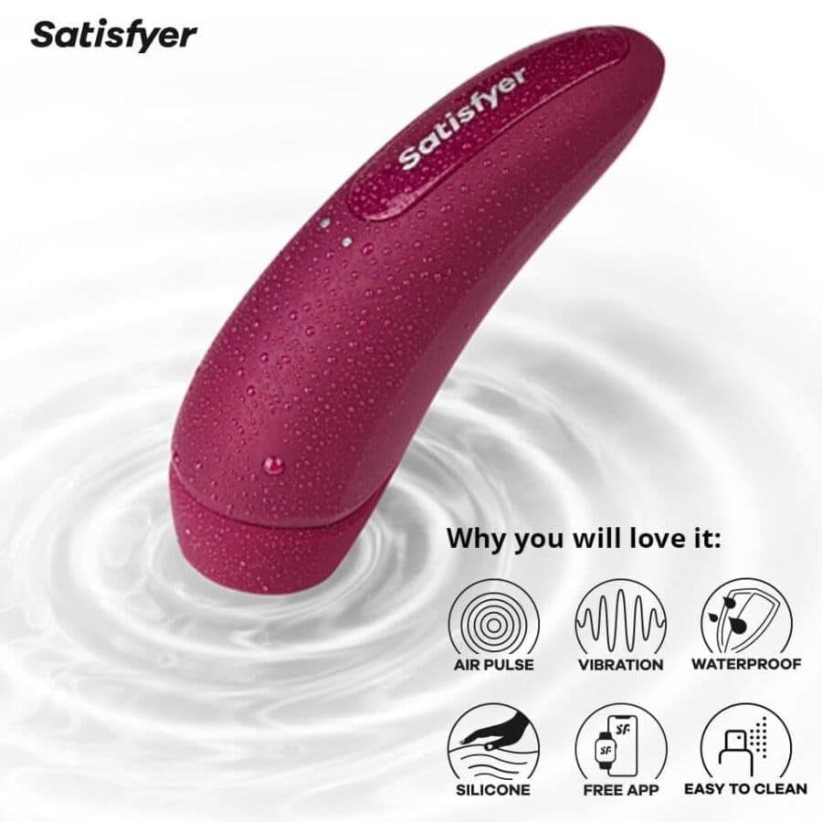 SATISFYER - CURVY 1 RED PINK thumb 2