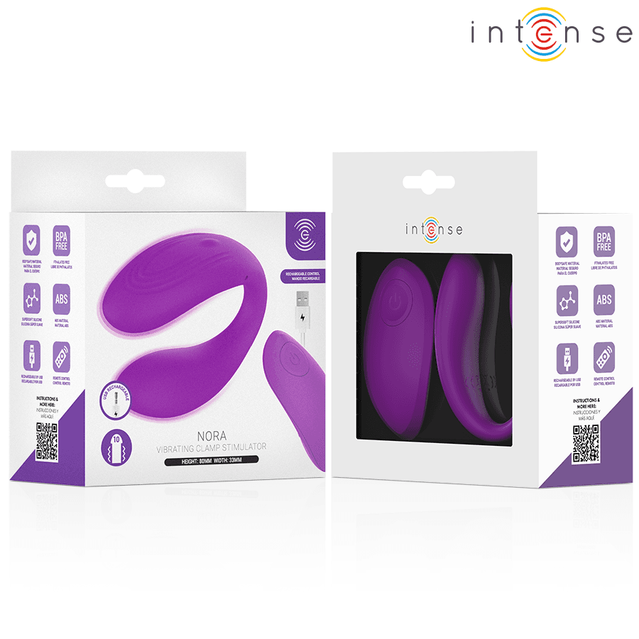 INTENSE - NORA VIBRATING CLAMP STIMULATOR PURPLE thumb 5