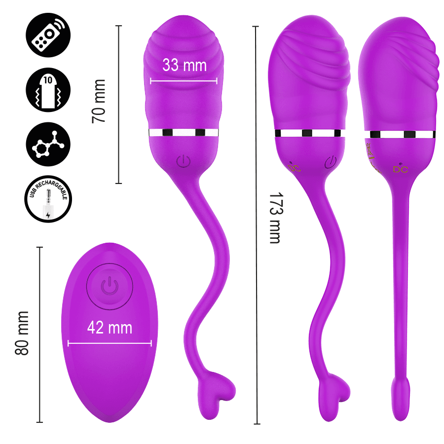 INTENSE - SOOKIE REMOTE CONTROL VIBRATING EGG PURPLE thumb 4