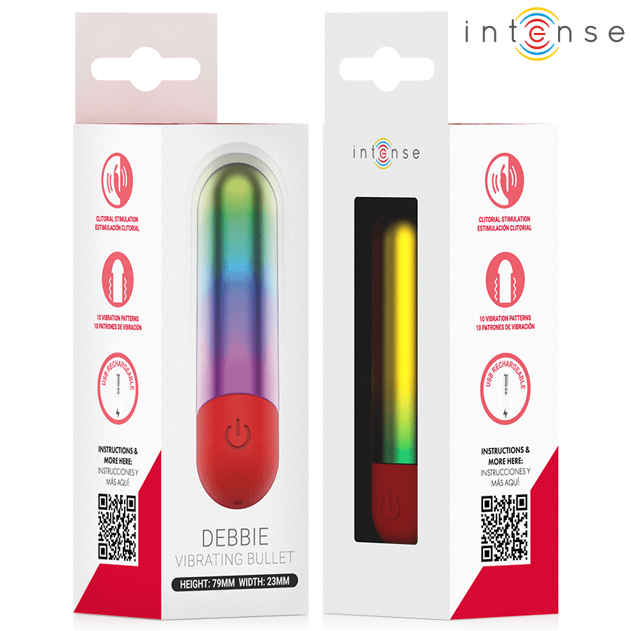 INTENSE - DEBBIE RAINBOW CLITORIS VIBRATING BULLET thumb 5