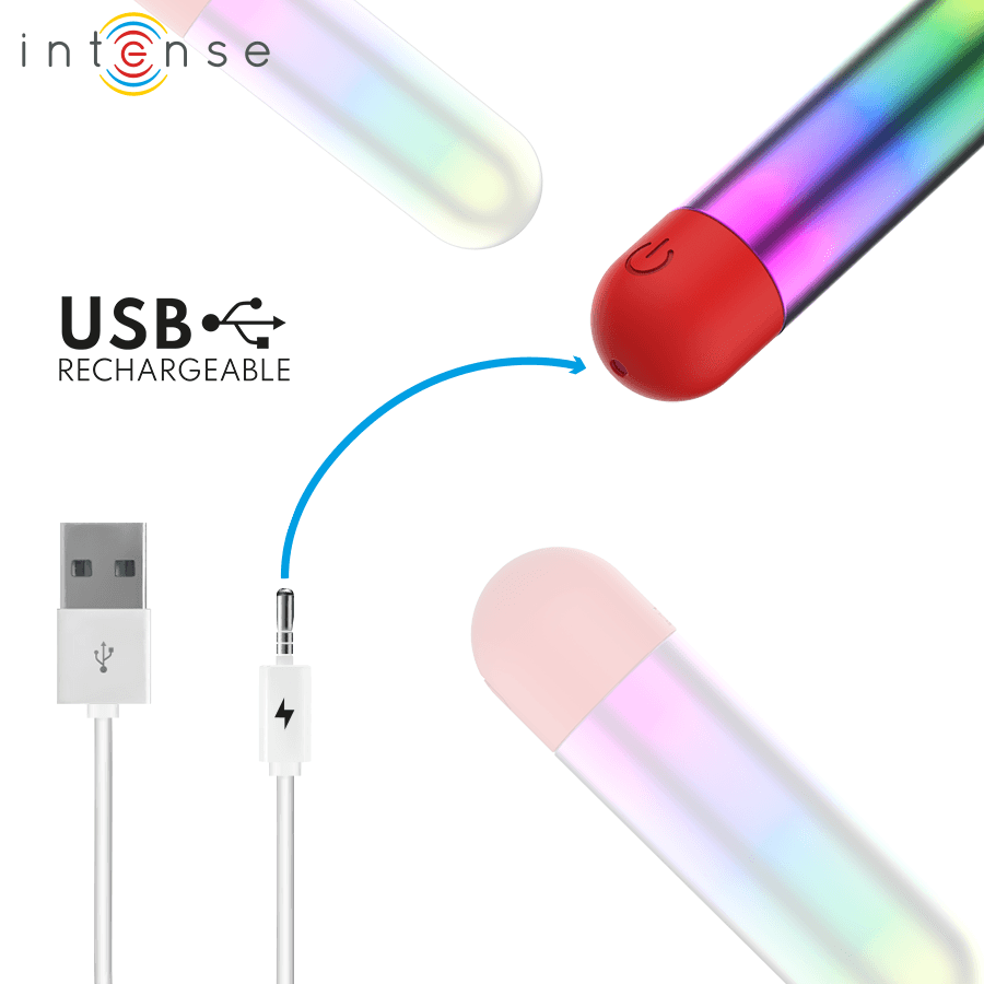 INTENSE - DEBBIE RAINBOW CLITORIS VIBRATING BULLET thumb 4