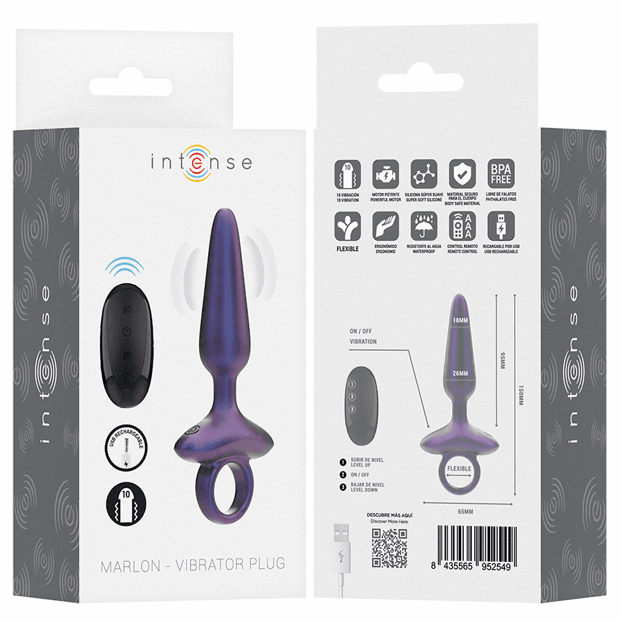 INTENSE - MARLON VIBRATING ANAL PLUG MODEL 4 REMOTE CONTROL thumb 8