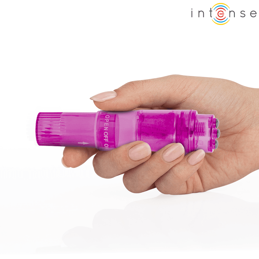 INTENSE - KURT MINI MASSAGER WITH 4 INTERCHANGEABLE HEADS PINK thumb 4