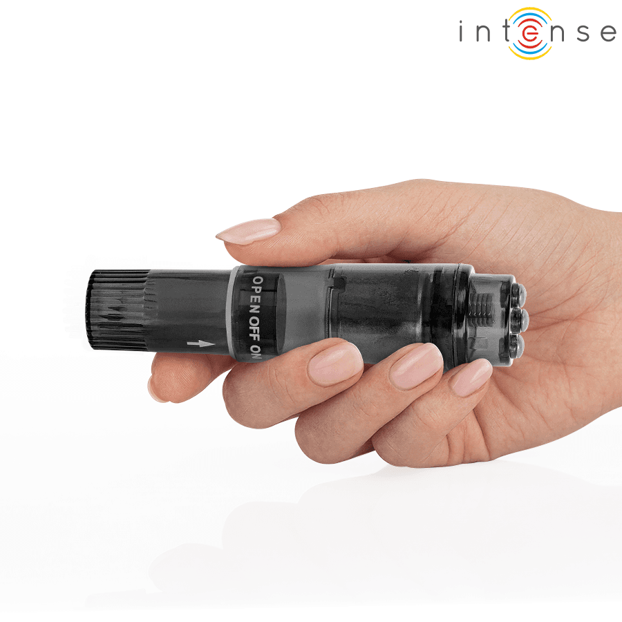 INTENSE - KURT MINI MASSAGER WITH 4 INTERCHANGEABLE HEADS BLACK thumb 4