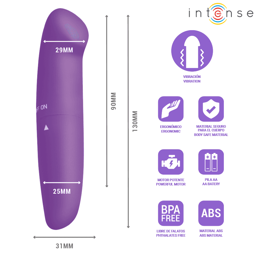 INTENSE - PHIL G-SPOT VIBRATOR PURPLE 13 CM thumb 3