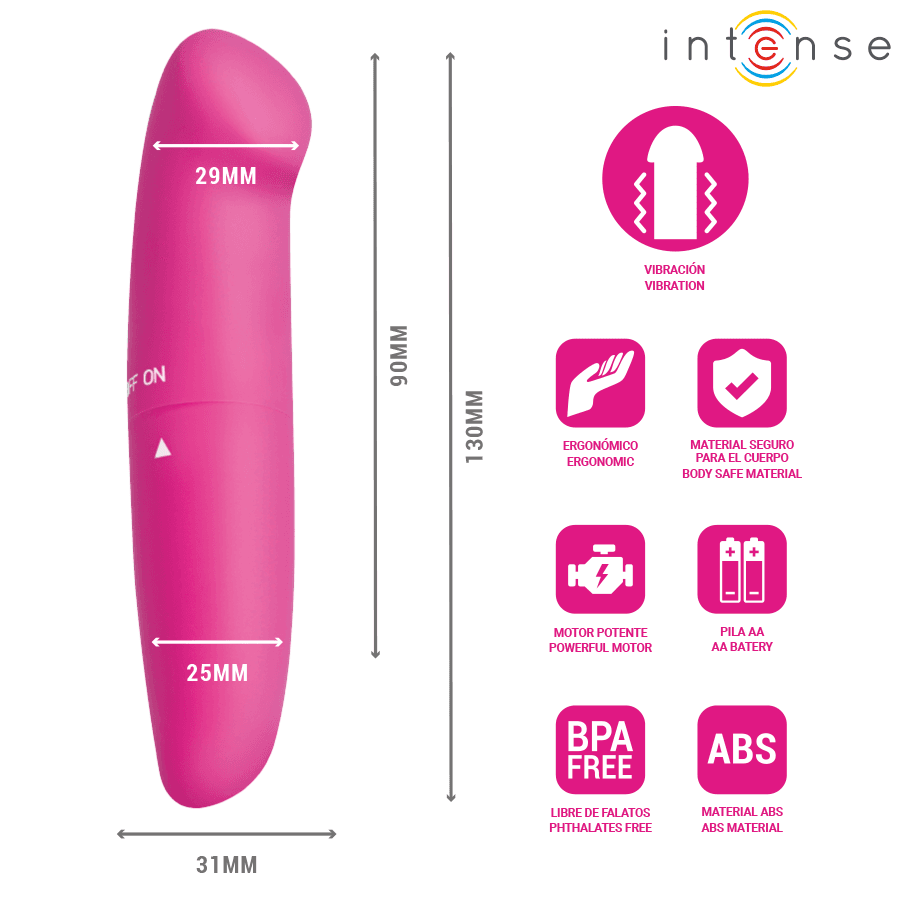 INTENSE - PHIL G-SPOT VIBRATOR PINK 13 CM thumb 3