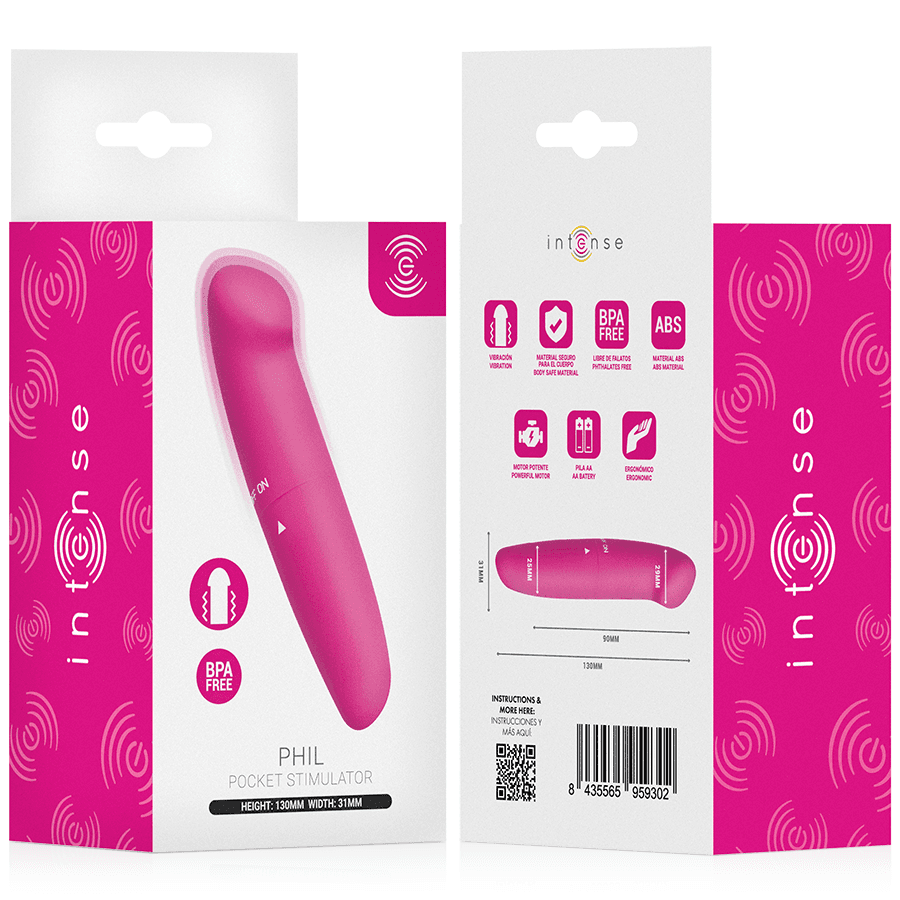 INTENSE - PHIL G-SPOT VIBRATOR PINK 13 CM thumb 6
