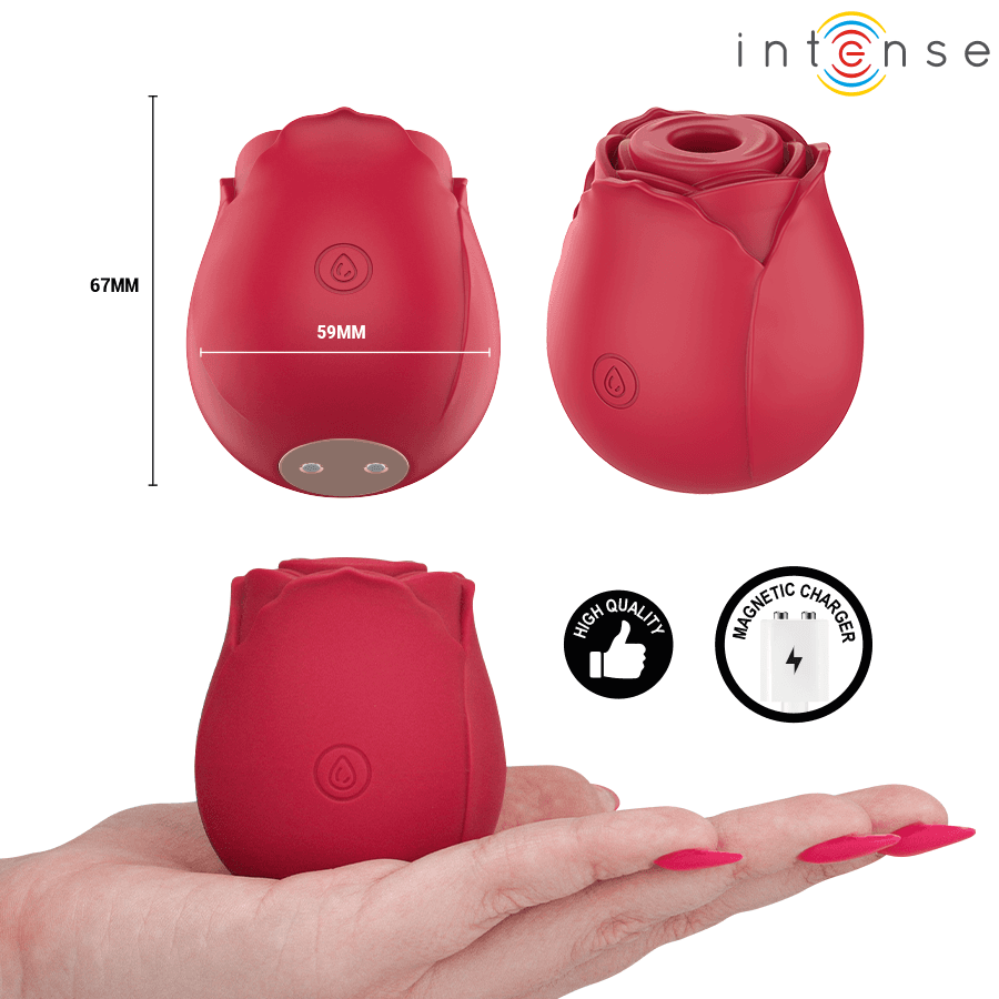 INTENSE - CAMELLIA CLITORAL SUCTION ROSE BY WAVES BORDEAUX thumb 3