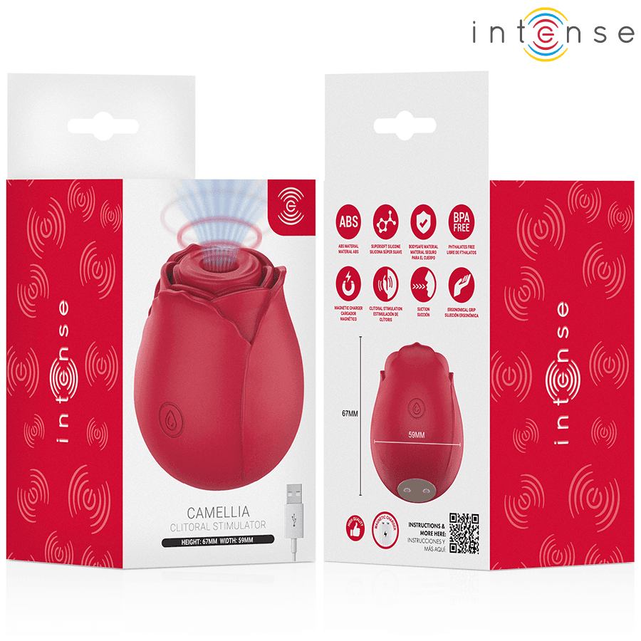 INTENSE - CAMELLIA CLITORAL SUCTION ROSE BY WAVES BORDEAUX thumb 6