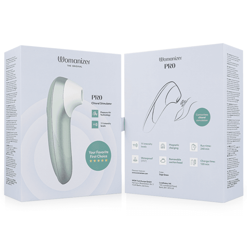 WOMANIZER - PRO VIBRANT CLITORAL STIMULATOR SAGE GREEN thumb 7