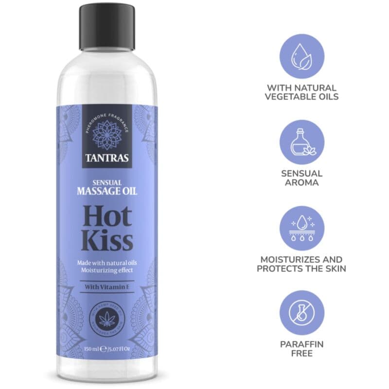 INTIMATELINE - TANTRAS LOVE OIL HOT KISS MASSAGE OIL 150 ML thumb 2