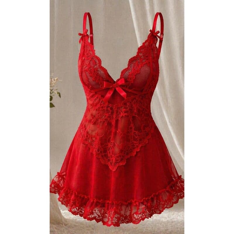 LIVCO CORSETTI FASHION - NUIT SET T-SHIRT + RED PANTY 2028 L/XL thumb 4