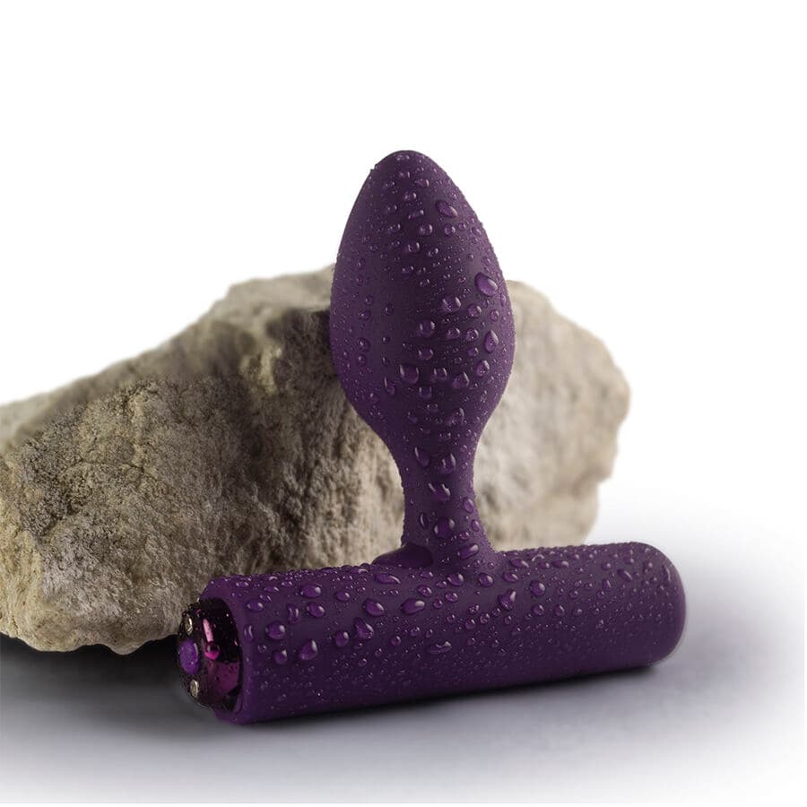 ROCKS-OFF - NOVA SOLARIS RECHARGEABLE SLIM & POWERFUL ANAL PLUG 16 FUNCTION PURPLE thumb 4