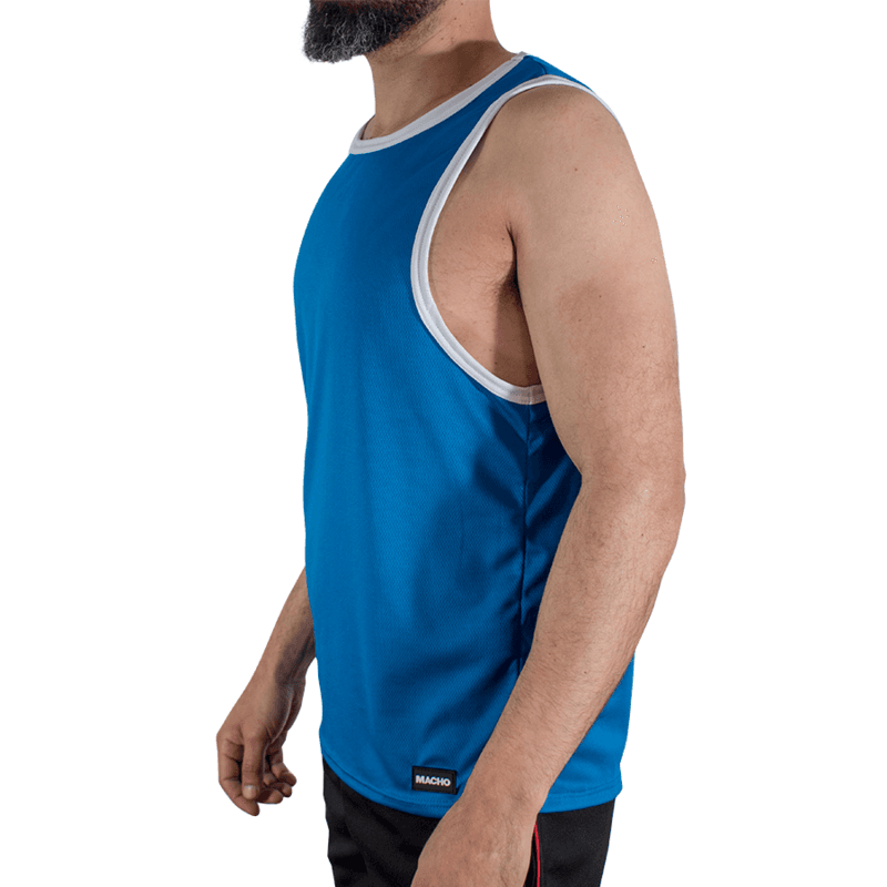 MACHO - CMV002 BLUE GYM T-SHIRT S/M thumb 2