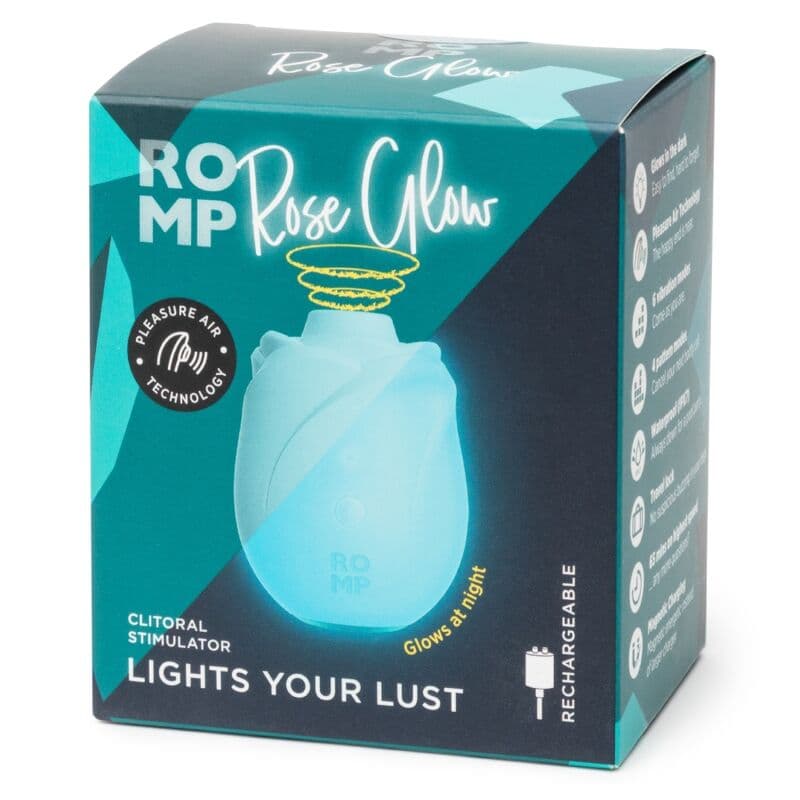 ROMP - ROSE GLOW CLITORAL SUCTION TOOL GLOW IN THE DARK thumb 9