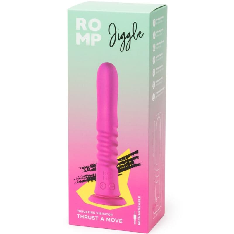 ROMP - JIGGLE UP AND DOWN VIBRATOR WITH PINK SUCTION CUP thumb 8
