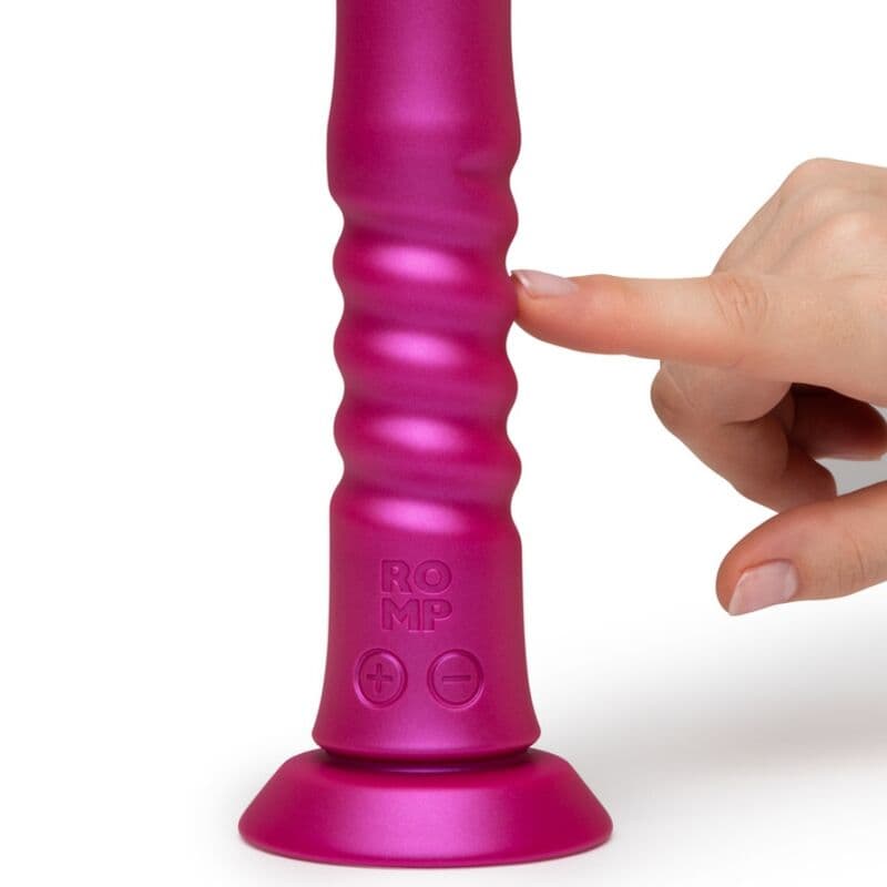 ROMP - JIGGLE UP AND DOWN VIBRATOR WITH PINK SUCTION CUP thumb 5