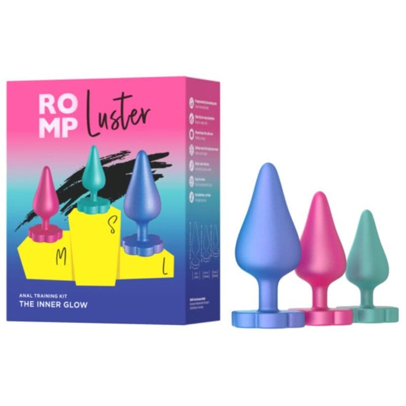 ROMP - LUSTER ANAL TRAINING KIT S/M/L WITH FLOWER-SHAPED BASE thumb 5