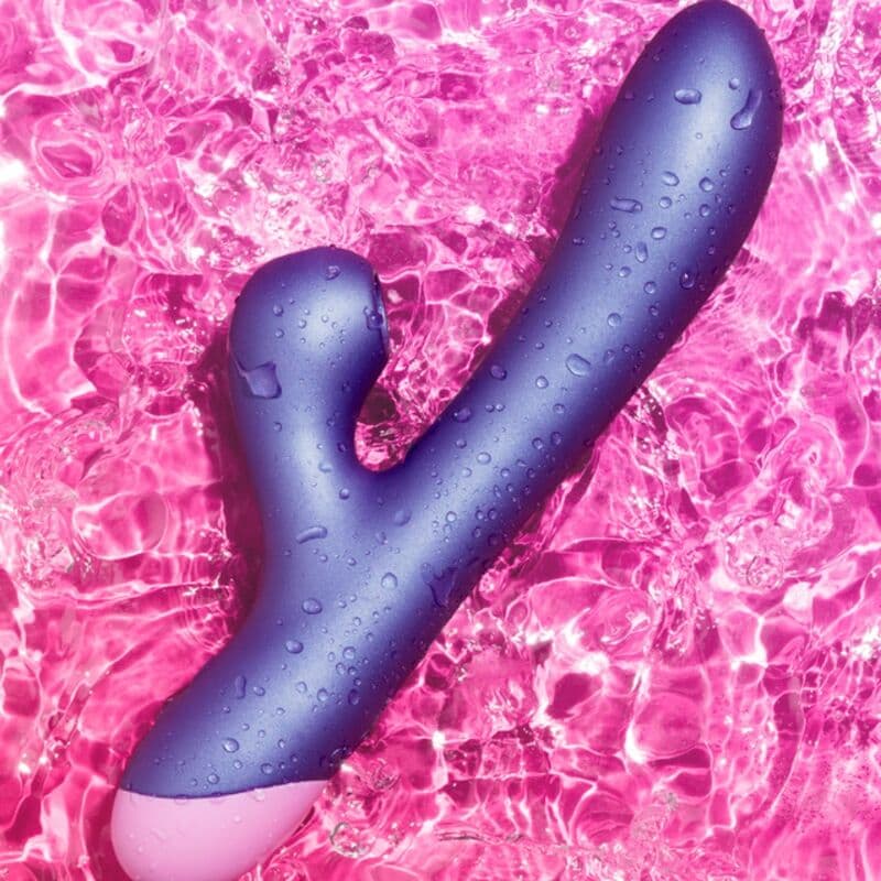 ROMP - PULSE RABBIT DUAL G-SPOT VIBRATOR ELECTRIC BLUE thumb 12