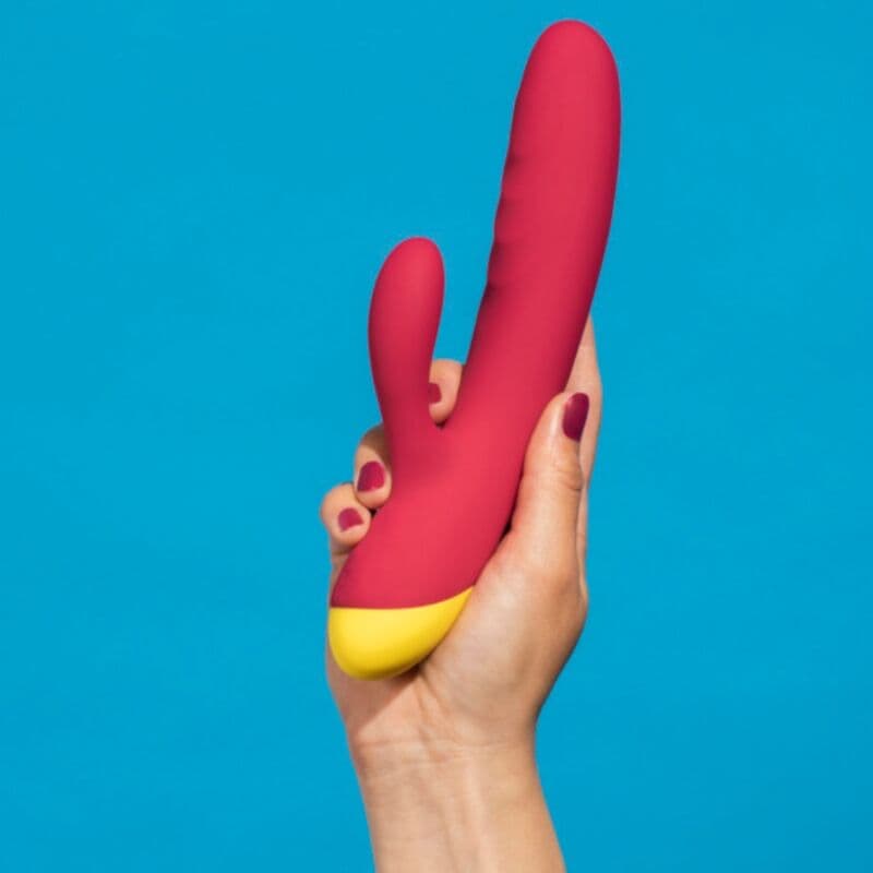 ROMP - JAZZ RECHARGEABLE RABBIT VIBRATOR RED thumb 9
